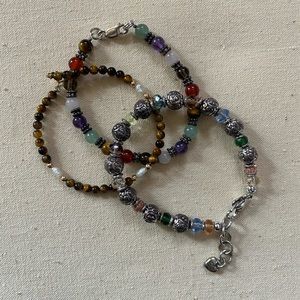 Three Beaded Bracelets